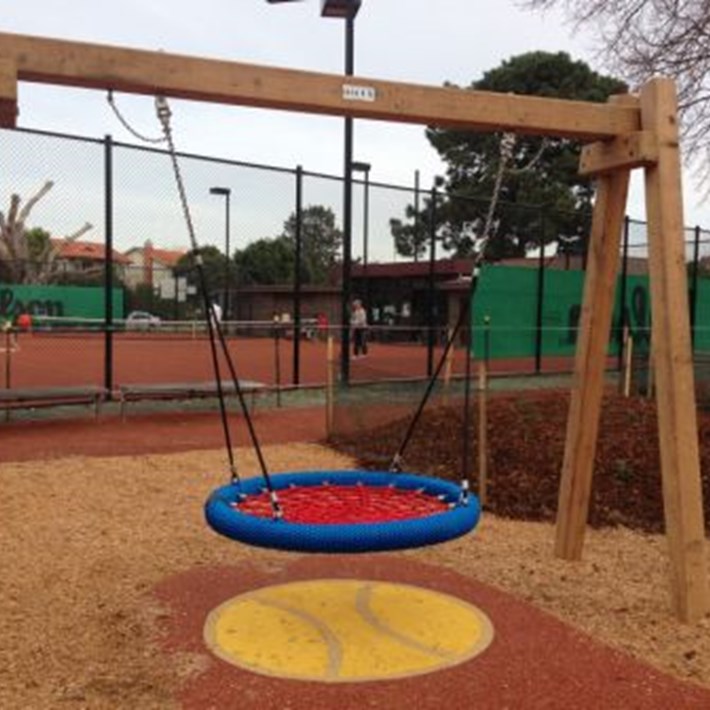 Facilities include a swing continuing with the tennis theme within the Reserve
