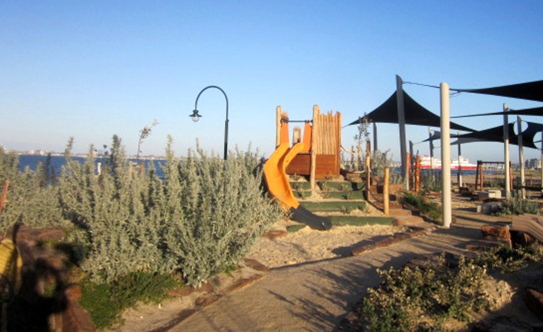 An array of play equipment can be used at Plum Garland playground