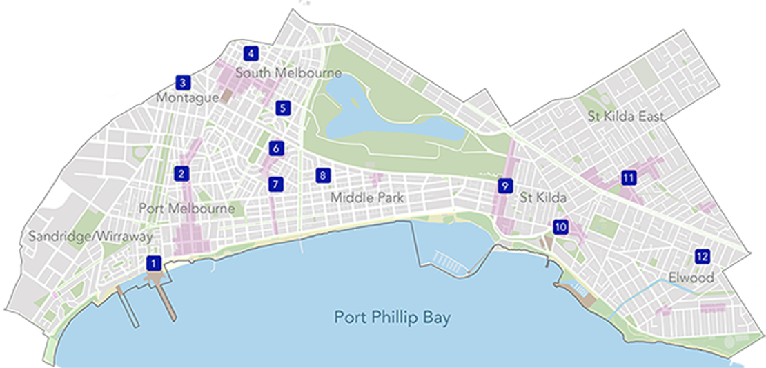 Map showing Spotto locations