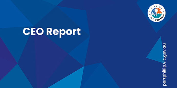 Cover of a City of Port Phillip CEO report
