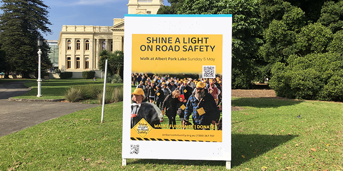 An example of a temporary signage board is shown in the picture, which are similar to a real estate notice board.