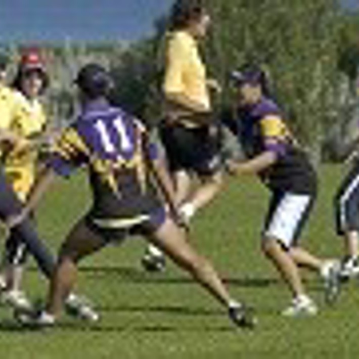 A game of Gaelic football being played in Port Phillip